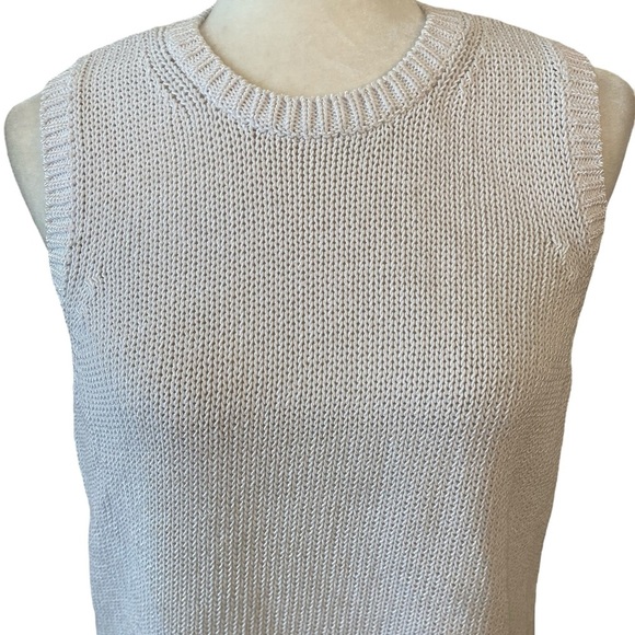 J. McLaughlin Womens Sleeveless White Sweater Vest - Picture 5 of 7
